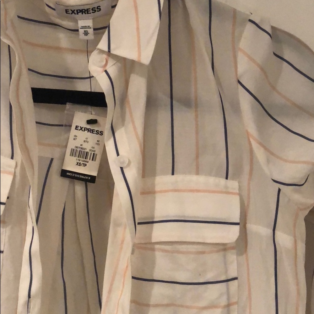 Express stripe button down - Picture 2 of 2